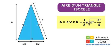 Calculer L Aire D Un Triangle Isocèle Comment calculer l'aire d un triangle isocèle (formule surface triangle  équilatéral) - YouTube